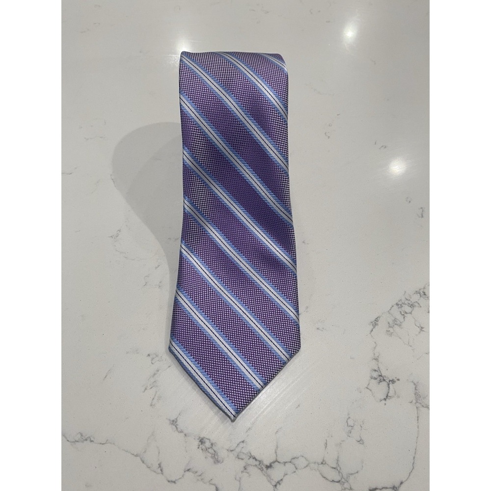 Jos. A. Bank Executive Collection Purple Striped Silk Tie 3x60 Professional Prep